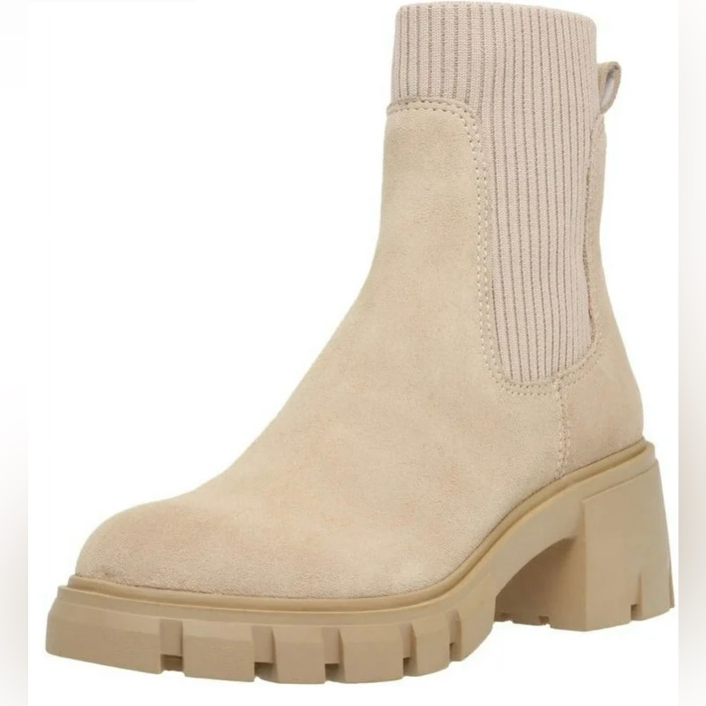 Steve Madden Cream Ankle Booties